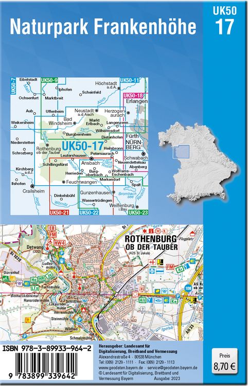 Produktbild: UK50-17 Naturpark Frankenh&ouml;he