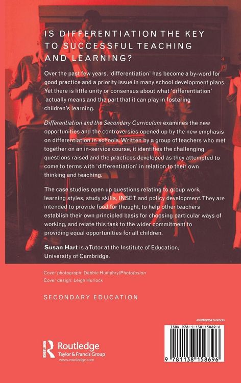 Produktbild: Differentiation and the Secondary Curriculum