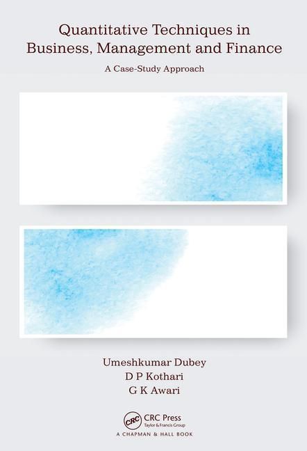 Produktbild: Dubey, U: Quantitative Techniques in Business, Management an
