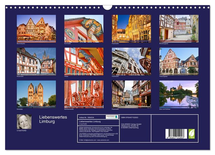 Liebenswertes Limburg (Wandkalender 2025 DIN A3 quer), CALVENDO Monatskalender