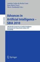 Produktbild: Advances in Artificial Intelligence -- SBIA 2010