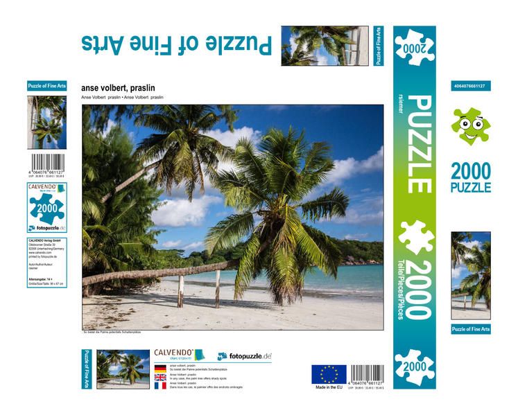 Produktbild: CALVENDO Puzzle anse volbert, praslin | 2000 Teile Lege-Gr&ouml;&szlig;e 90 &times; 67 cm Foto-Puzzle f&uuml;r gl&uuml;ckliche Stunden