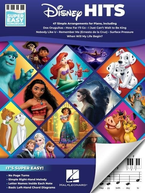 Produktbild: Disney Hits - Super Easy Songbook: 47 Simple Arrangements for Piano with Lyrics