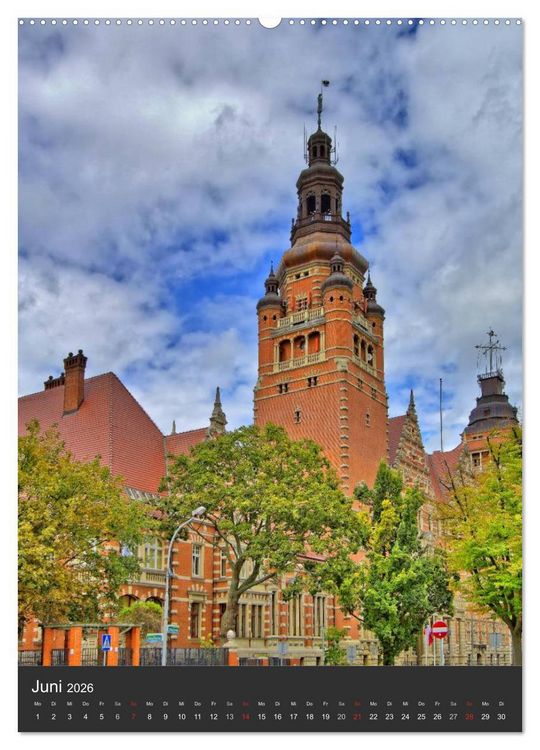 Produktbild: Stettin Szczecin (hochwertiger Premium Wandkalender 2026 DIN A2 hoch), Kunstdruck in Hochglanz