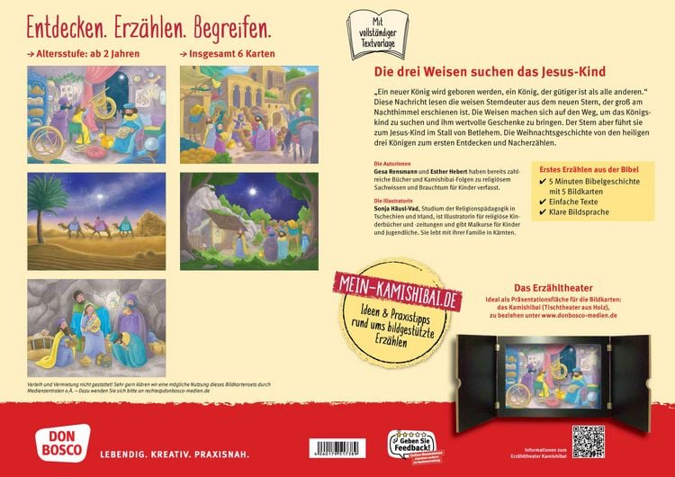 Produktbild: Die drei Weisen suchen das Jesus-Kind. Kamishibai Bildkartenset