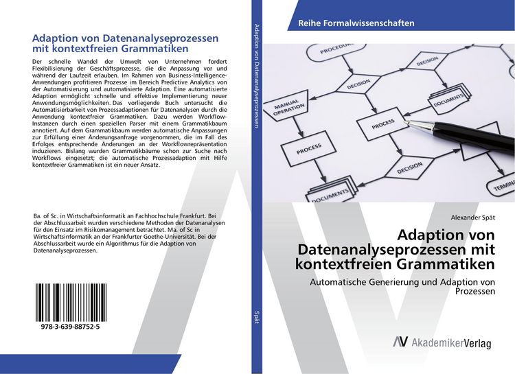 Produktbild: Adaption von Datenanalyseprozessen mit kontextfreien Grammatiken