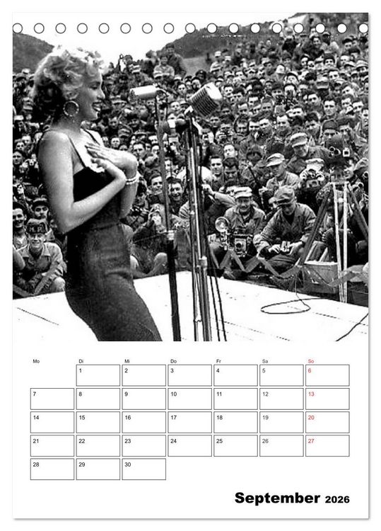 Produktbild: Marilyn Monroe. Weltstar und Sexsymbol (Tischkalender 2026 DIN A5 hoch), CALVENDO Monatskalender