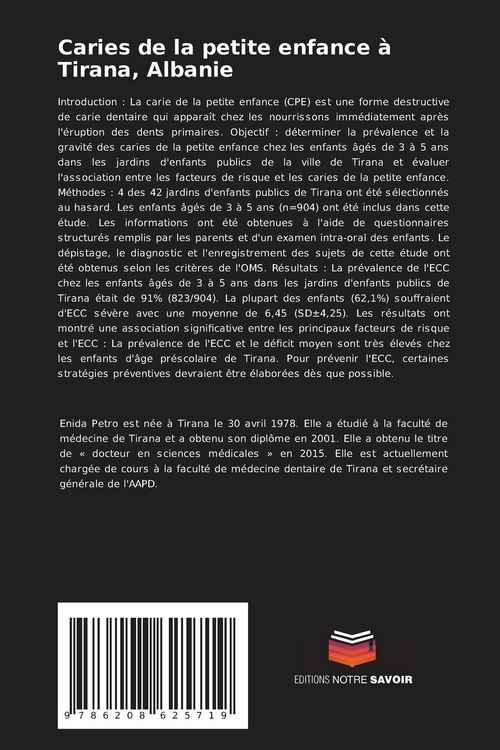 Produktbild: Caries de la petite enfance &agrave; Tirana, Albanie