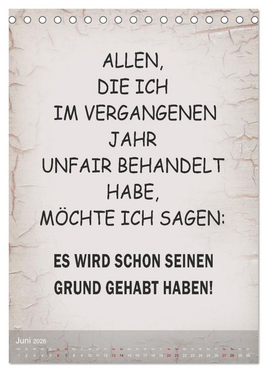 Produktbild: Ziemlich schlecht gelaunt (Tischkalender 2026 DIN A5 hoch), CALVENDO Monatskalender