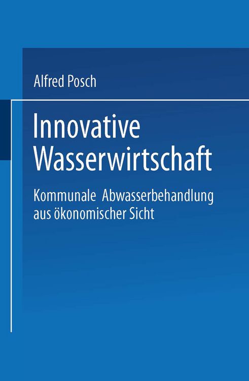 Produktbild: Innovative Wasserwirtschaft