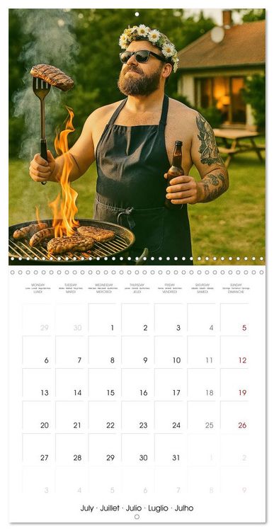 Produktbild: The Great Man Calendar. A year full of male chaos. (Wall Calendar 2026 12 &times; 12 Inch) CALVENDO 12 Month Wall Calendar
