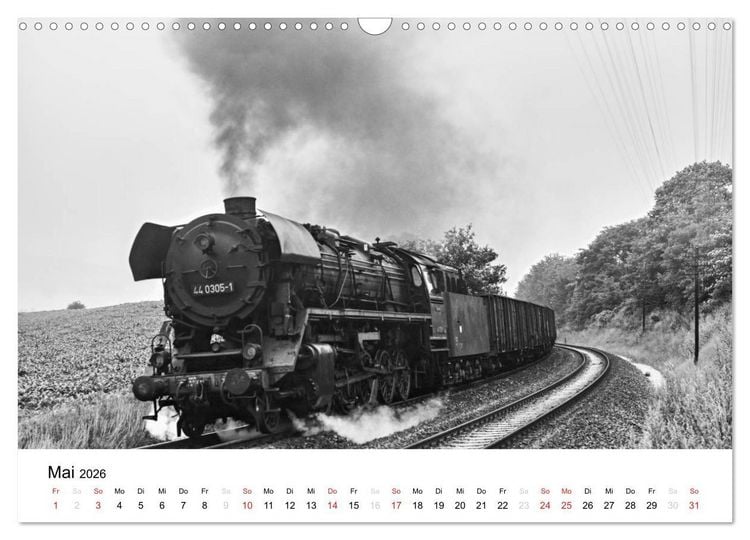 Produktbild: Dampfloks in der DDR (Wandkalender 2026 DIN A3 quer), CALVENDO Monatskalender