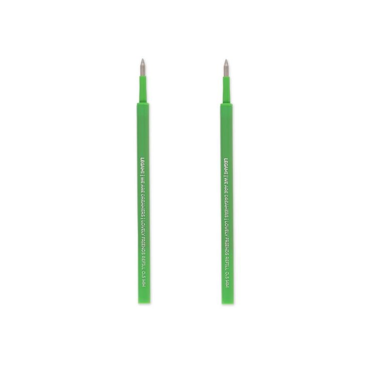 Produktbild: Legami 2 Set mit 2 Ersatzpatronen f&uuml;r Gelstift - Lovely Friends - Gr&uuml;n