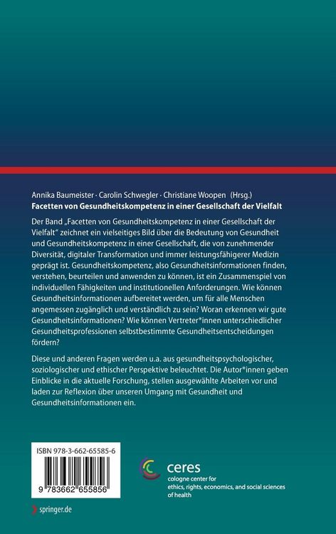 Produktbild: Facetten von Gesundheitskompetenz in einer Gesellschaft der Vielfalt