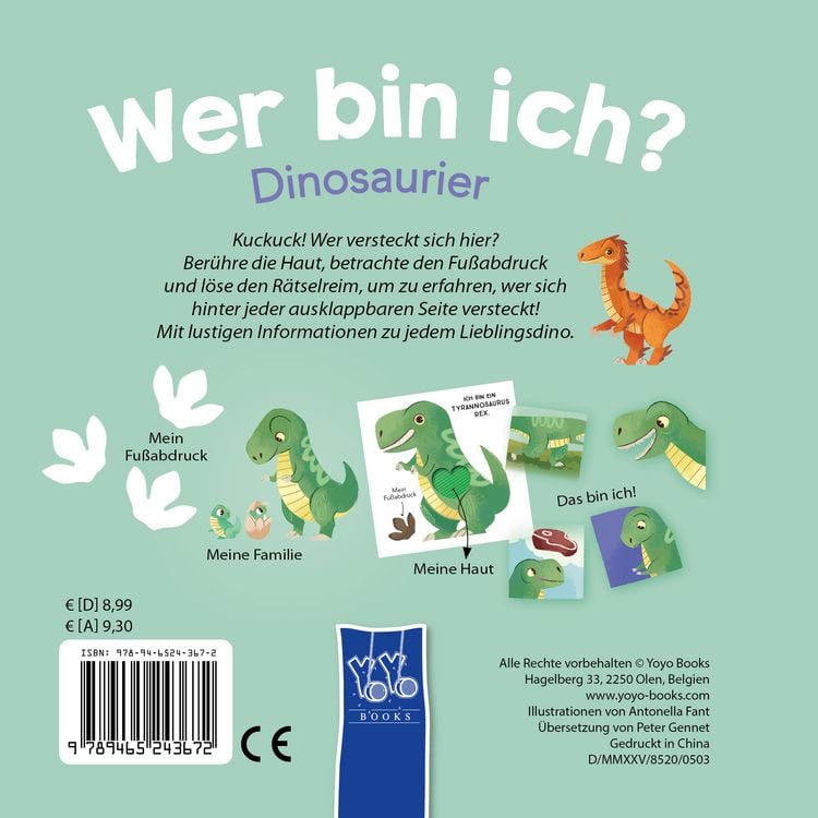 Produktbild: Wer bin ich? F&uuml;hlen und Entdecken - Dinosaurier