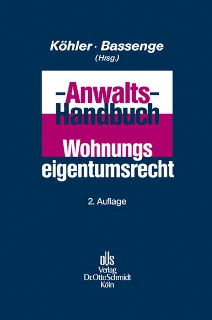 Produktbild: Anwalts-Handbuch Wohnungseigentumsrecht