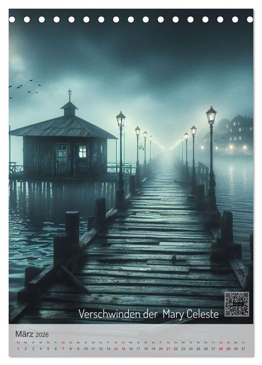 Produktbild: True Crime - Schatten der Vergangenheit (Tischkalender 2026 DIN A5 hoch), CALVENDO Monatskalender