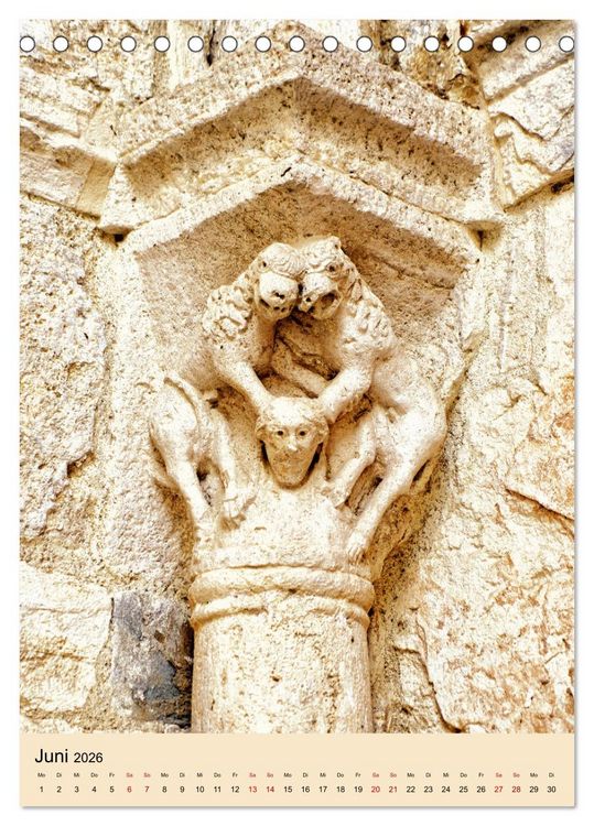 Produktbild: Besal&uacute; - Mittelalter im Hinterland der Costa Brava (Tischkalender 2026 DIN A5 hoch), CALVENDO Monatskalender