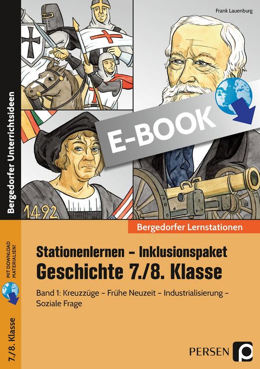 Produktbild: Stationenlernen Geschichte 7/8 Band 1 - inklusiv
