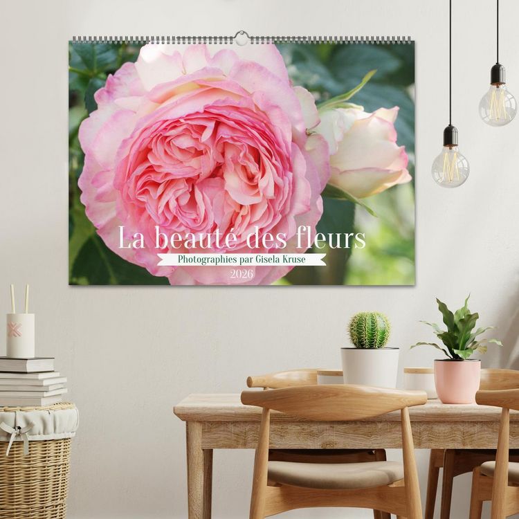 Produktbild: La beaut&eacute; des fleurs (Calendrier mural 2026 DIN A2 vertical), CALVENDO calendrier mensuel