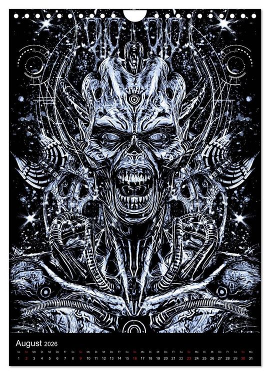 Produktbild: BLOODBOY/DARK ILLUSTRATION (Wandkalender 2026 DIN A4 hoch), CALVENDO Monatskalender