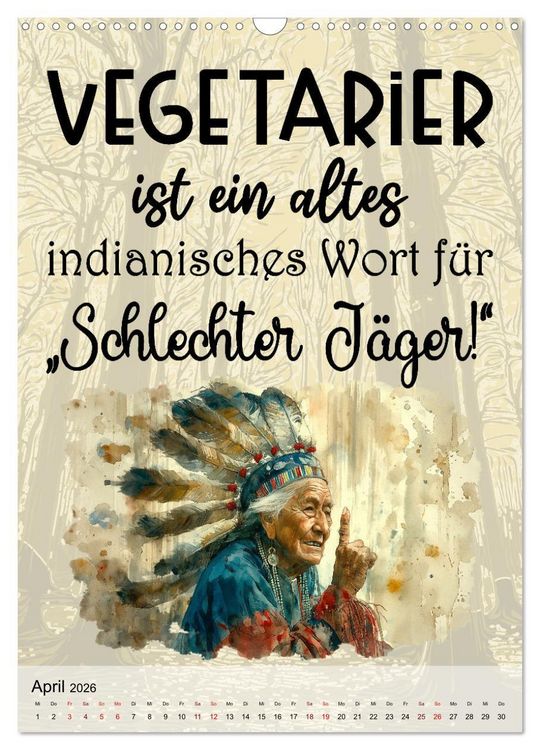 Produktbild: J&auml;gerspr&uuml;che (Wandkalender 2026 DIN A3 hoch), CALVENDO Monatskalender