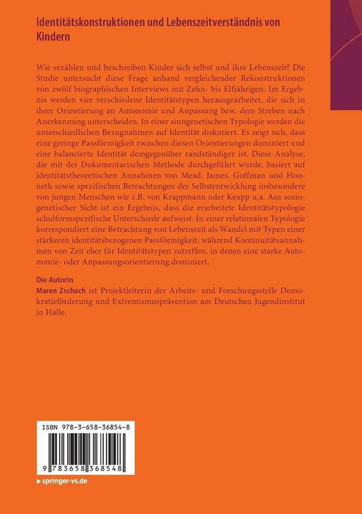 Produktbild: Identit&auml;tskonstruktionen und Lebenszeitverst&auml;ndnis von Kindern