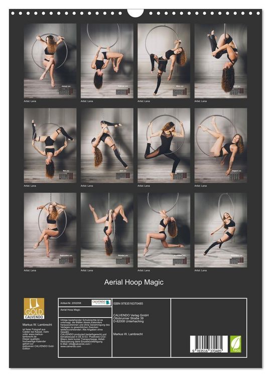 Produktbild: Aerial Hoop Magic (Wandkalender 2026 DIN A3 hoch), CALVENDO Monatskalender