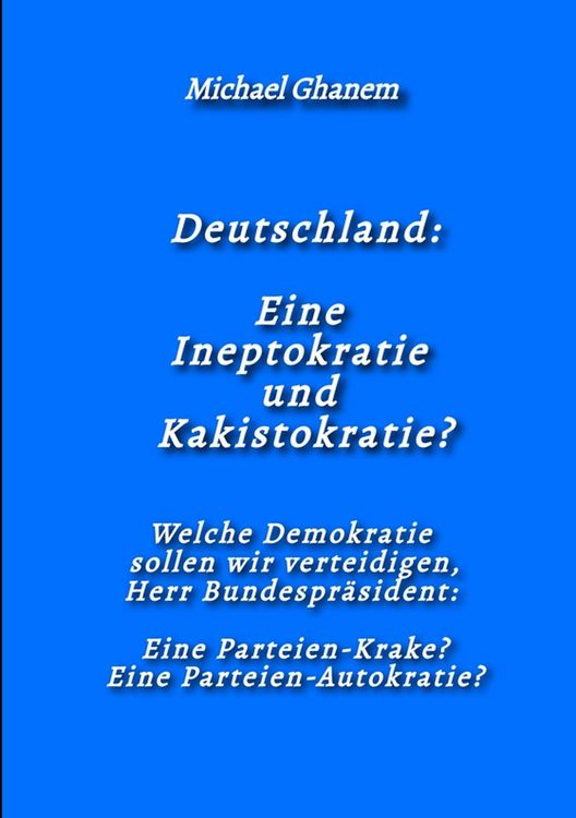 Produktbild: Deutschland: Eine Ineptokratie und Kakistokratie?