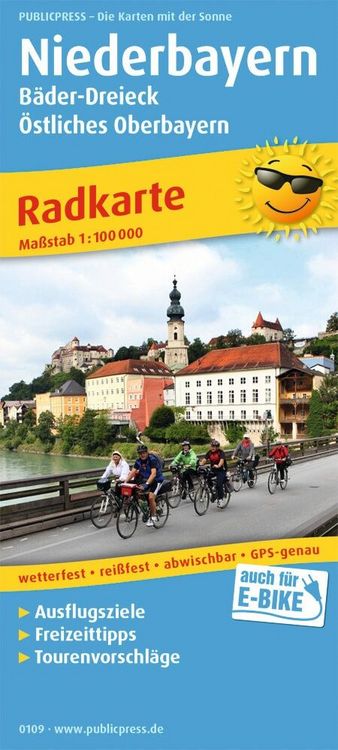 Produktbild: Niederbayern - B&auml;der-Dreieck - &Ouml;stliches Oberbayern 1:100 000
