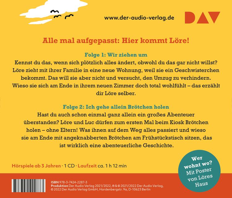 Produktbild: L&ouml;re & Luc &ndash; Unser lautes Leben (1). Folge 1: Wir ziehen um / Folge 2: Ich gehe allein Br&ouml;tchen holen