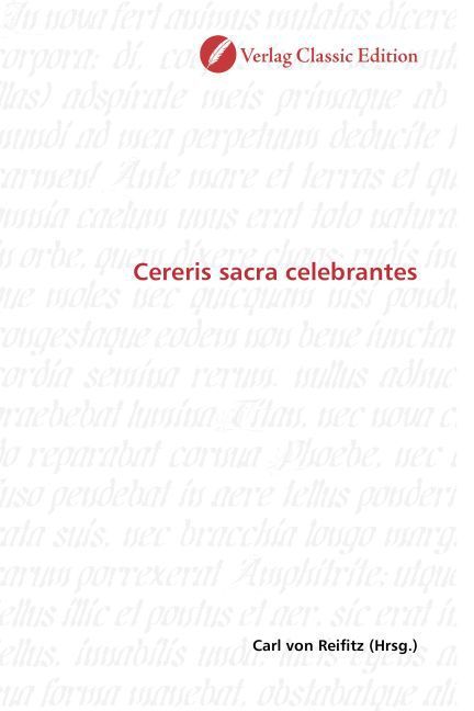 Produktbild: Cereris sacra celebrantes