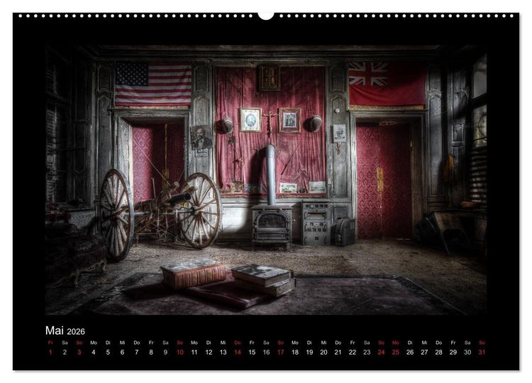 Produktbild: Lost Places - verlassene Orte vergangener Glanz (hochwertiger Premium Wandkalender 2026 DIN A2 quer), Kunstdruck in Hochglanz