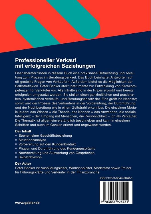 Produktbild: Professioneller Verkauf mit erfolgreichen Beziehungen