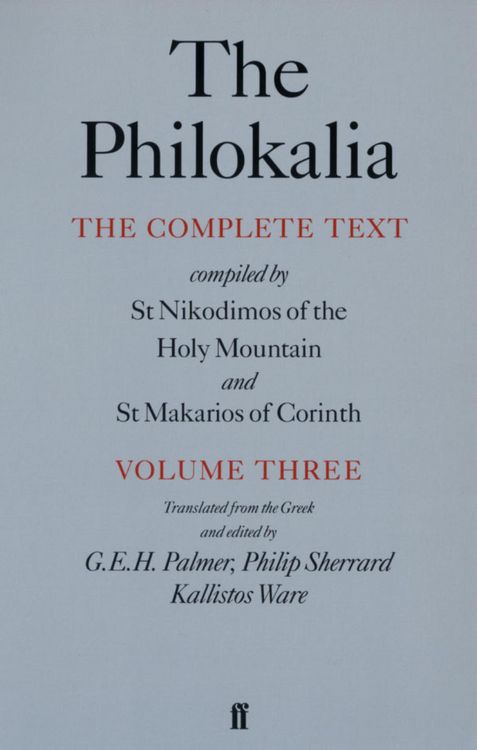 Produktbild: The Philokalia Vol 3