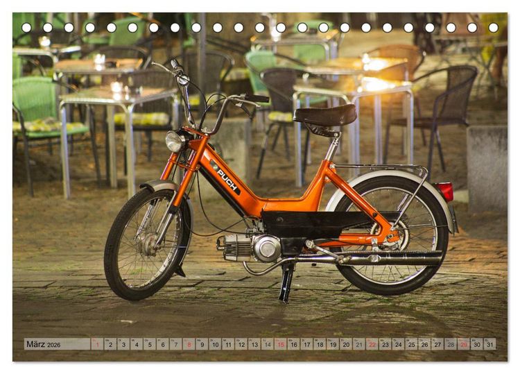 Produktbild: Oldtimer Mopeds - fotografiert von Michael Allmaier (Tischkalender 2026 DIN A5 quer), CALVENDO Monatskalender