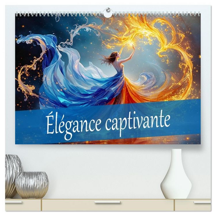 Produktbild: &Eacute;l&eacute;gance captivante (Calendrier mural 2026 DIN A2 vertical) calendrier de bureau