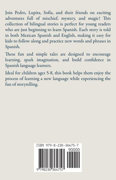 Produktbild: Sebasti&aacute;n's Cat And Other Bilingual Mexican Spanish-English Children's Stories For Beginners