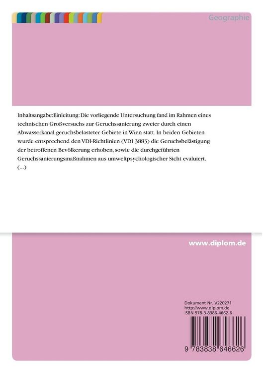 Produktbild: Belastung und Bel&auml;stigung durch Ger&uuml;che