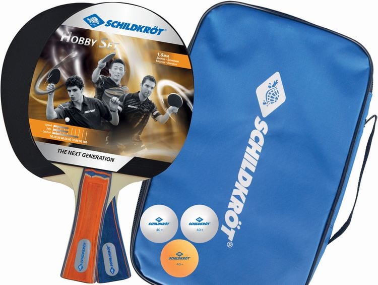 Produktbild: Tischtennis Set Hobby für 2 Spieler, 2 Schläger, 3 Bälle, Tasche