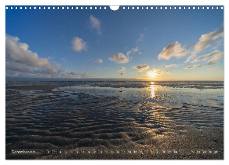 Produktbild: R&ouml;m&ouml; - Str&auml;nde und D&uuml;nen (Wandkalender 2026 DIN A3 quer), CALVENDO Monatskalender