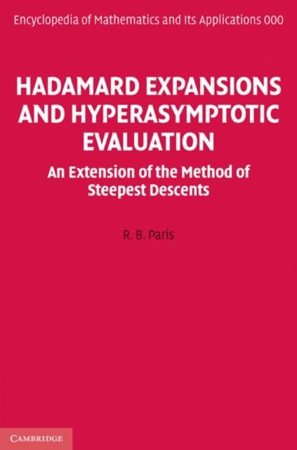 Produktbild: Hadamard Expansions and Hyperasymptotic Evaluation
