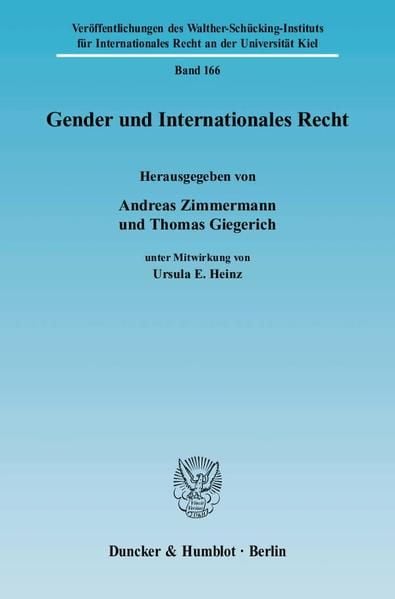 Produktbild: Gender und Internationales Recht.