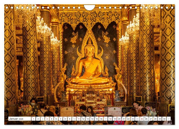 Produktbild: Siddhartha Gautama - Buddha (Wandkalender 2026 DIN A4 quer), CALVENDO Monatskalender