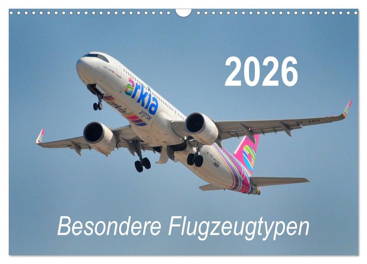 Produktbild: Besondere Flugzeugtypen (Wandkalender 2026 DIN A3 quer), CALVENDO Monatskalender