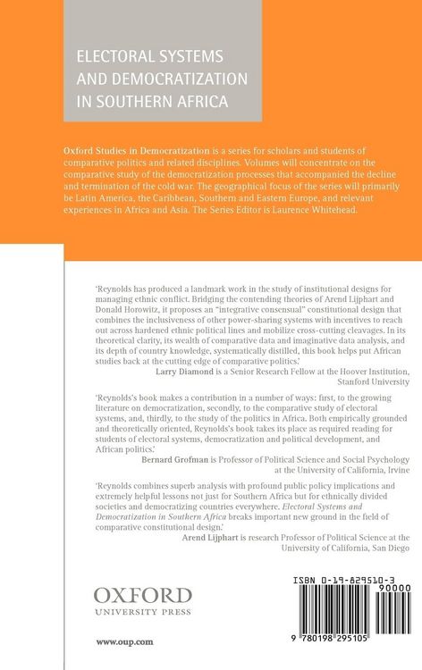 Produktbild: Electoral Systems and Democratization in Southern Africa