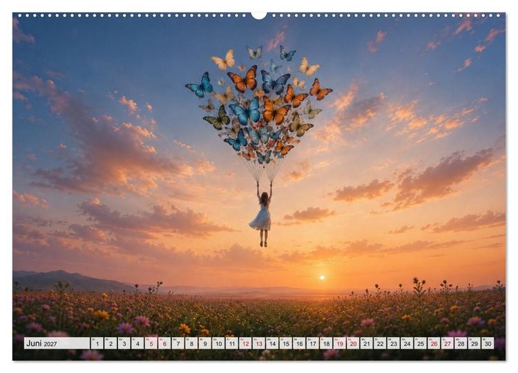 Produktbild: Eine Reise getragen von Träumen (Wandkalender 2027 DIN A2 quer), CALVENDO Monatskalender