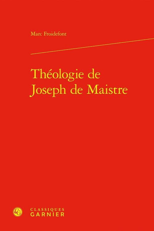 Produktbild: Theologie de Joseph de Maistre