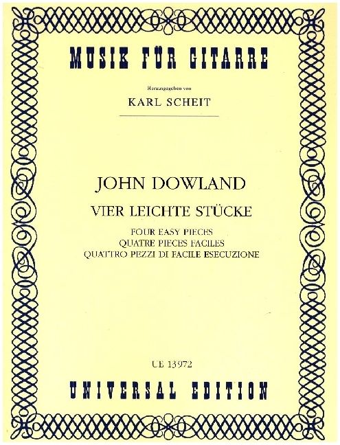 Produktbild: Dowland, J: 4 leichte St&uuml;cke