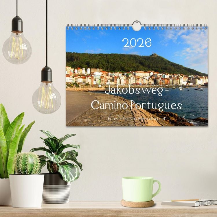 Produktbild: Jakobsweg - Camino Portugues (Wandkalender 2026 DIN A4 quer), CALVENDO Monatskalender